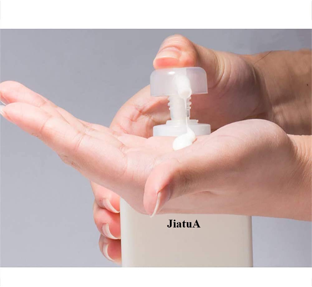 Pump Bottle, 15Oz/450Ml Refillable Plastic Empty Lotion Soap Dispenser Liquid Container For Shampoo Or Body Wash, 2 Pack White